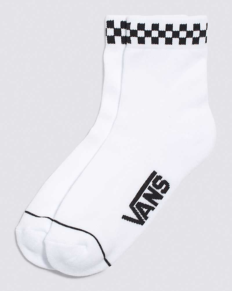 Vans Peek-A-Check Crew 6.5-10 1 Pack Rox Women Socks White / Black | FS1-3380