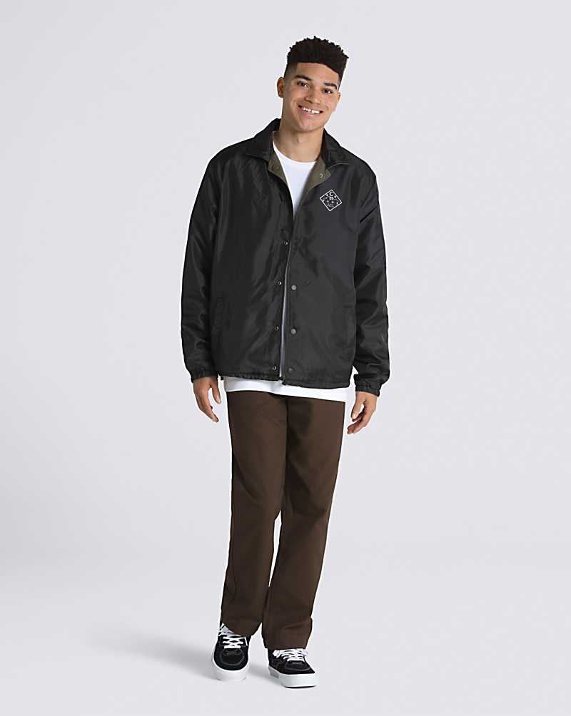 Vans Perris & Dennis Reversible Torrey Jacket Men Jackets Black | SL1-3047