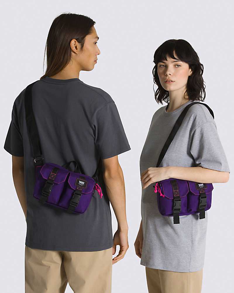 Vans Persue Shoulder Bag Men Bags Purple Indigo | IQ1-5723