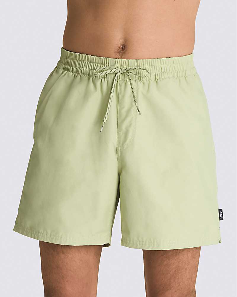 Vans Primary Solid 17\'\' Elastic Men Boardshorts Light Green | PR1-7068