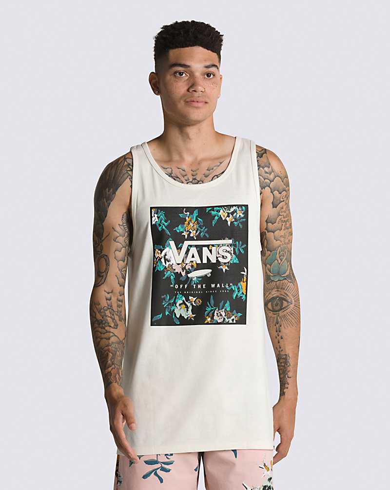 Vans Print Box Men Tanks White / Black | DQ1-1027