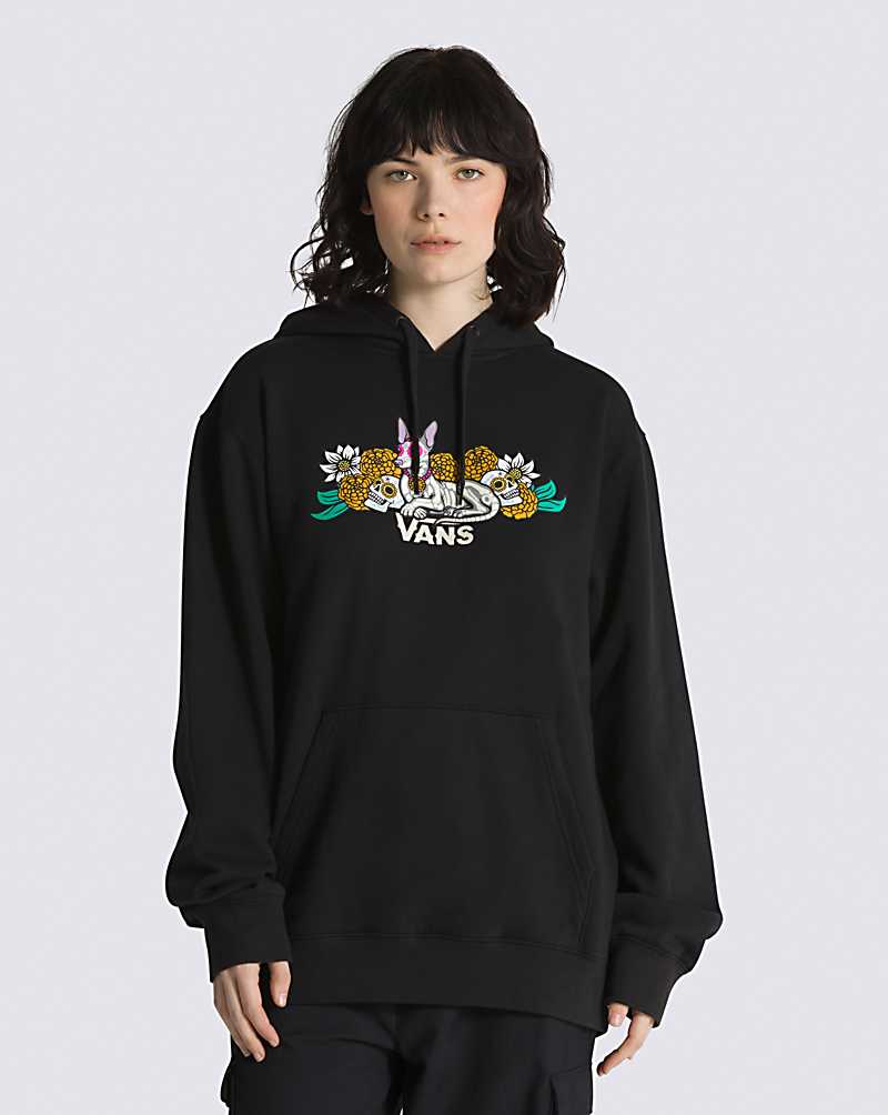 Vans Protected Dia de Los Muertos Pullover Men Hoodie Black | SA1-0485