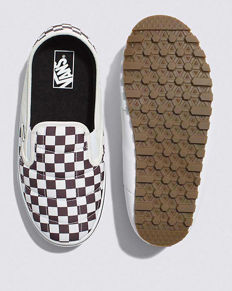 Vans Quilted Snow Lodge Slipper Vansguard Shoe Men Slippers White / Brown | FX1-2045