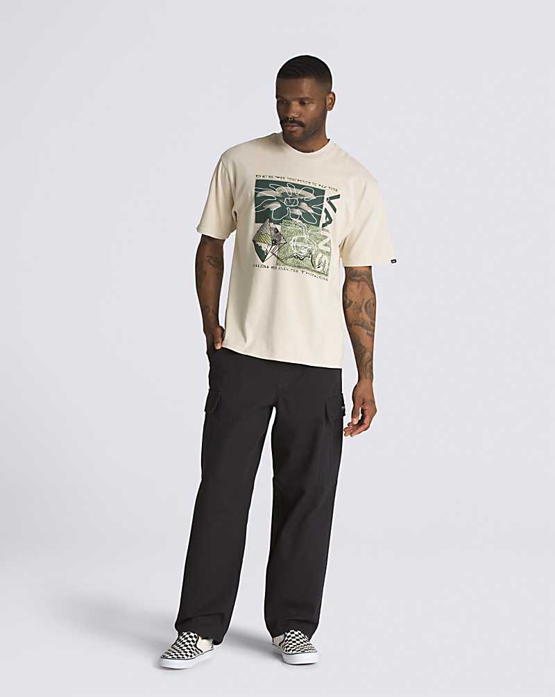 Vans Range Cargo Baggy Tapered Elastic Men Pants Black | KC1-8568