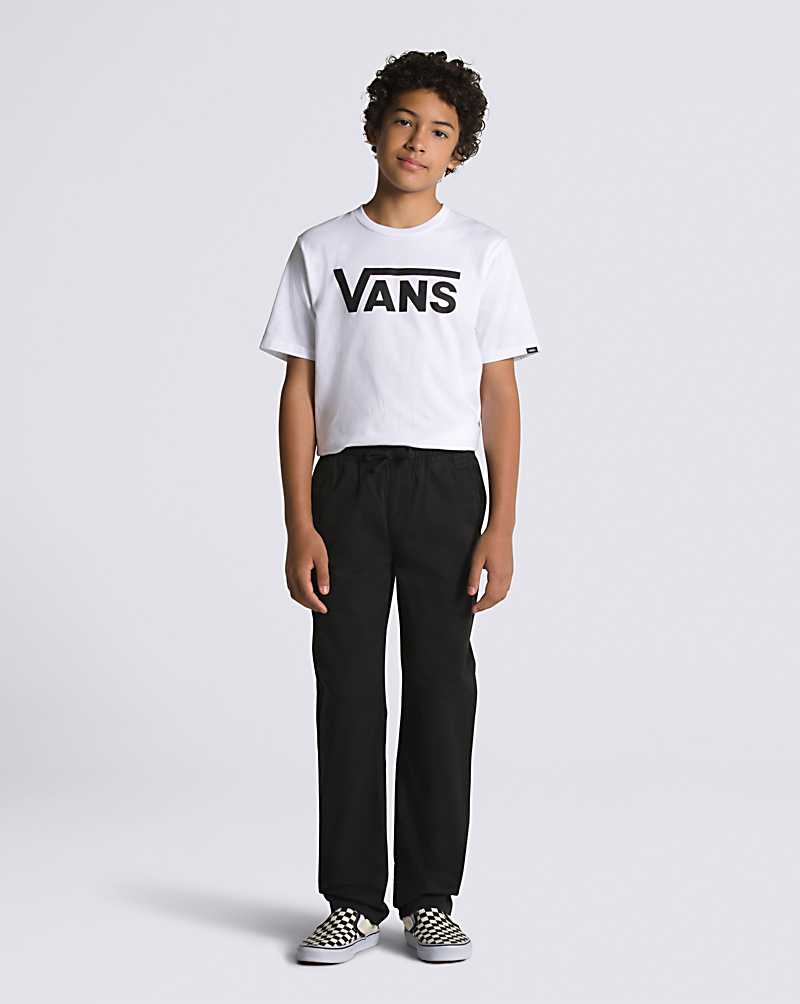 Vans Range Elastic Waist Kids\' Pants Black | XQ1-7977