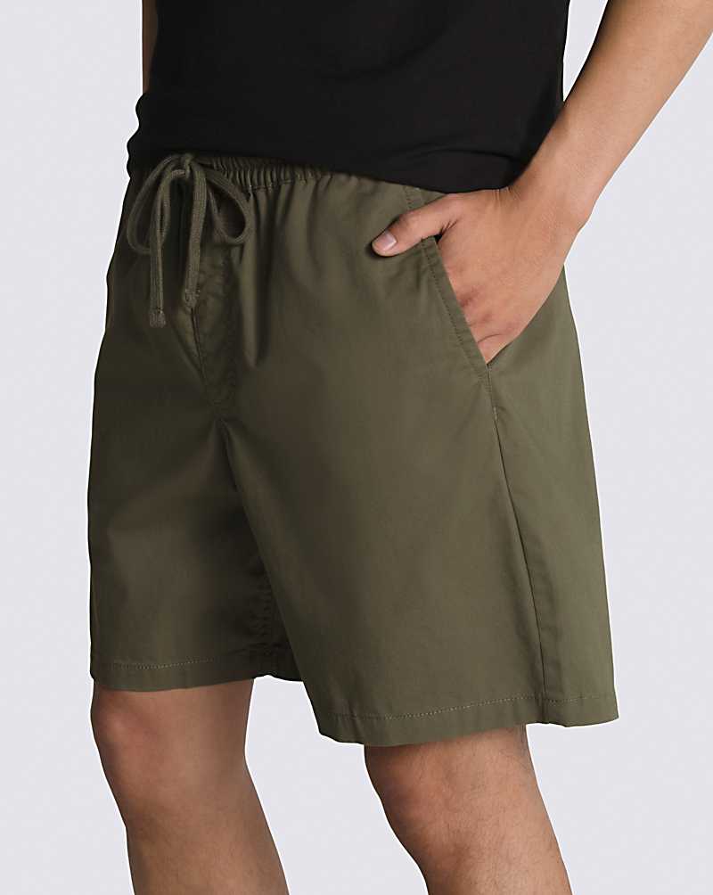 Vans Range Relaxed Elastic Grape Leaf Men Shorts Green | JM1-3375