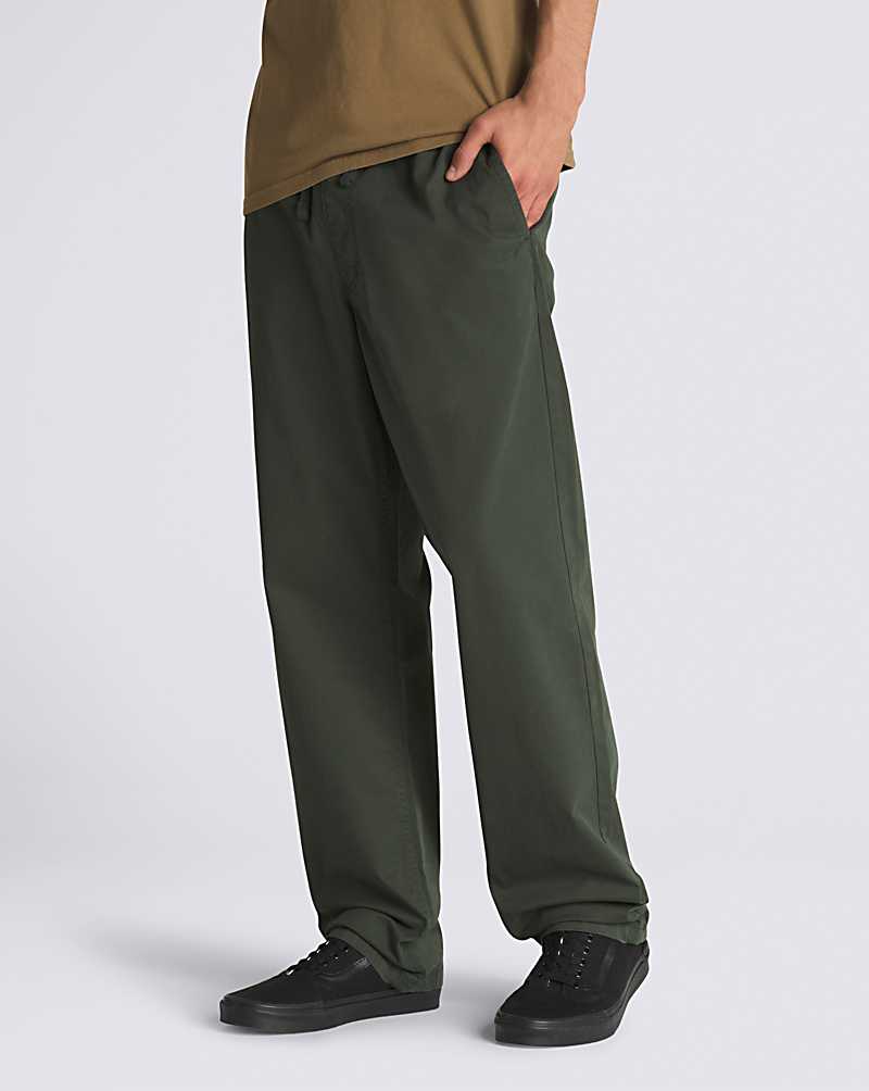 Vans Range Relaxed Elastic Men Pants Deep Green | YA1-0030