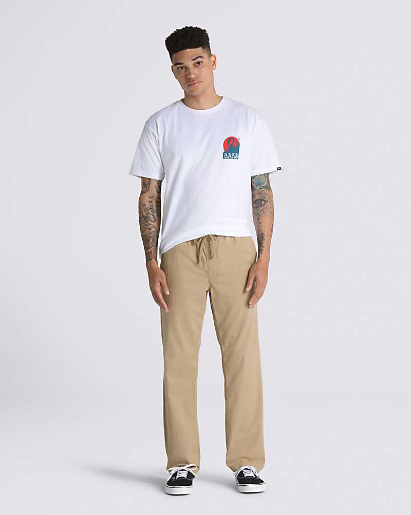 Vans Range Relaxed Elastic Men Pants Khaki | ZQ1-7131