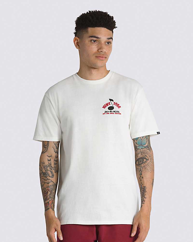 Vans Rhythm Pup Men T Shirts White | VK1-6394