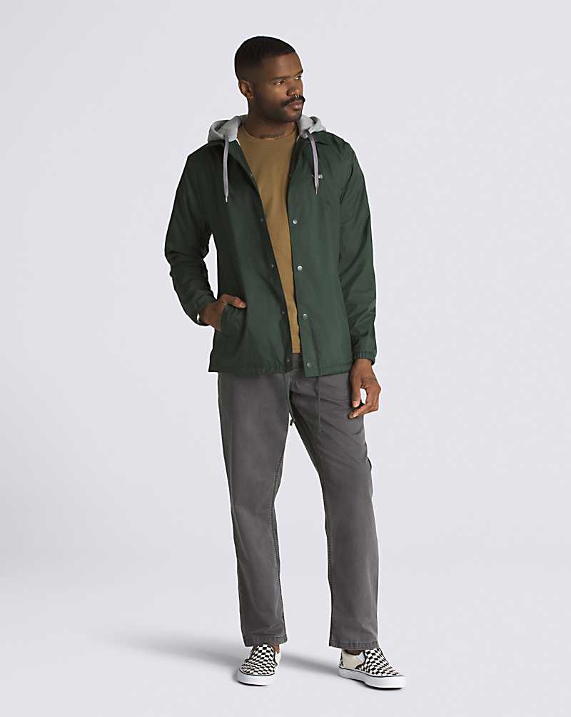 Vans Riley Jacket Men Jackets Deep Green | KO1-9821