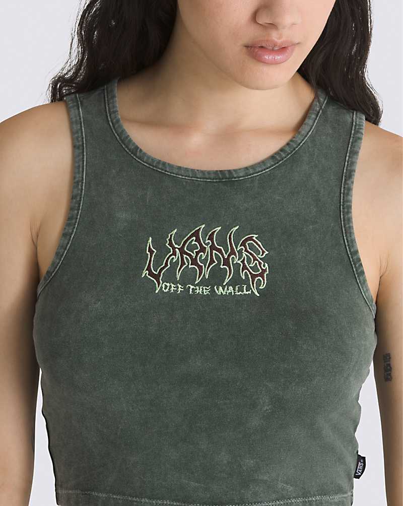 Vans Ritual Women Tanks Deep Green | SA1-3067