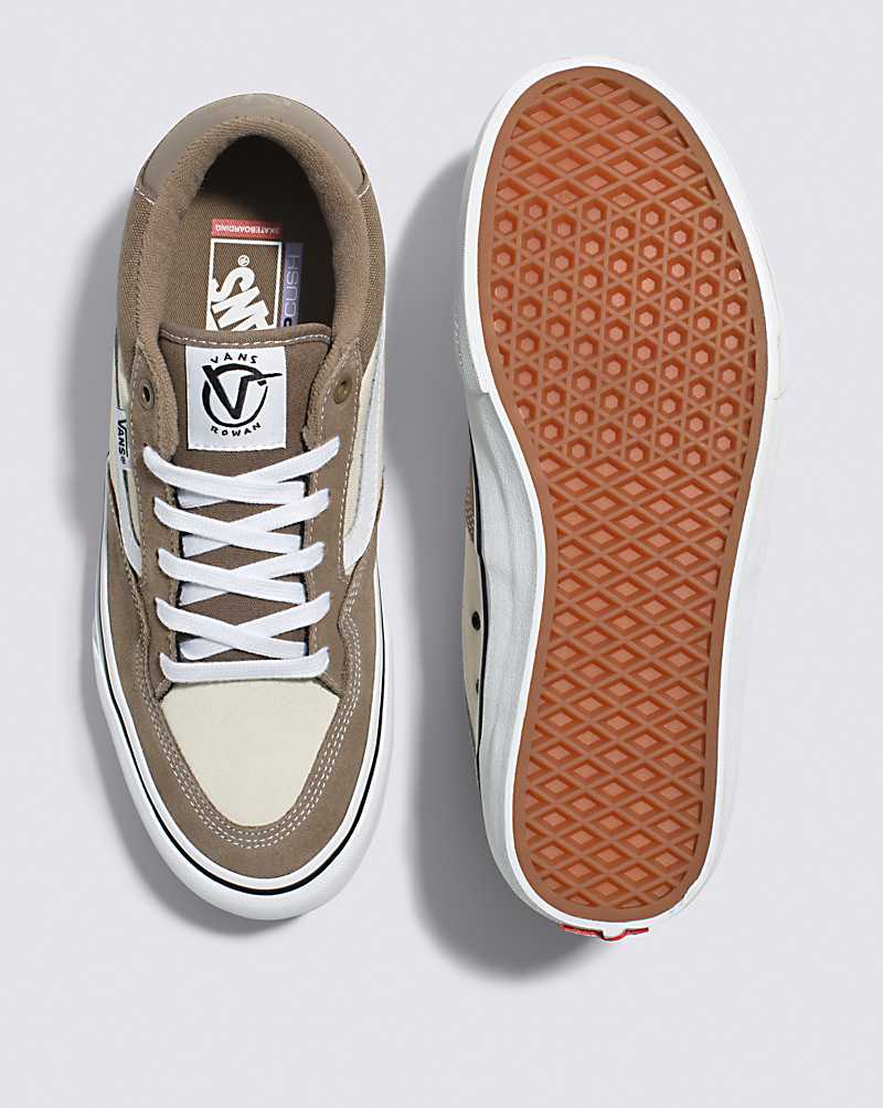 Vans Rowan Shoe Men Skate Shoes Beige / Olive | OE1-7712