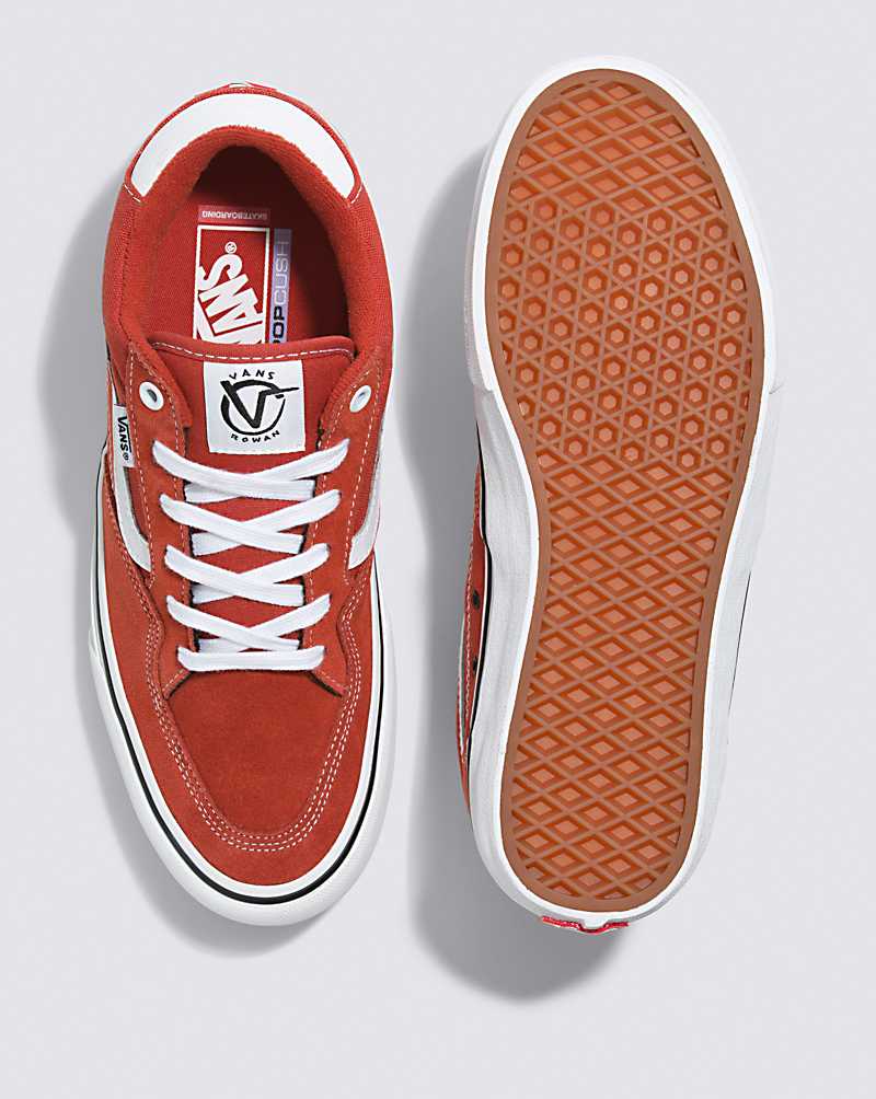 Vans Rowan Shoe Men Skate Shoes Red / White | JB1-5933