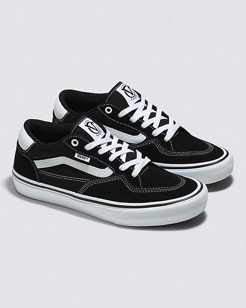 Vans Rowan Skate Shoe Men Skate Shoes Black / White | NP1-1139