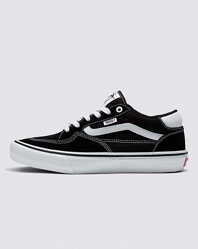 Vans Rowan Skate Shoe Men Skate Shoes Black / White | NP1-1139