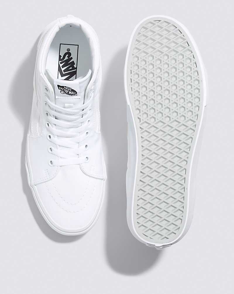 Vans SK8-Hi Classics Shoe Men High Top Sneakers White | AW1-7141