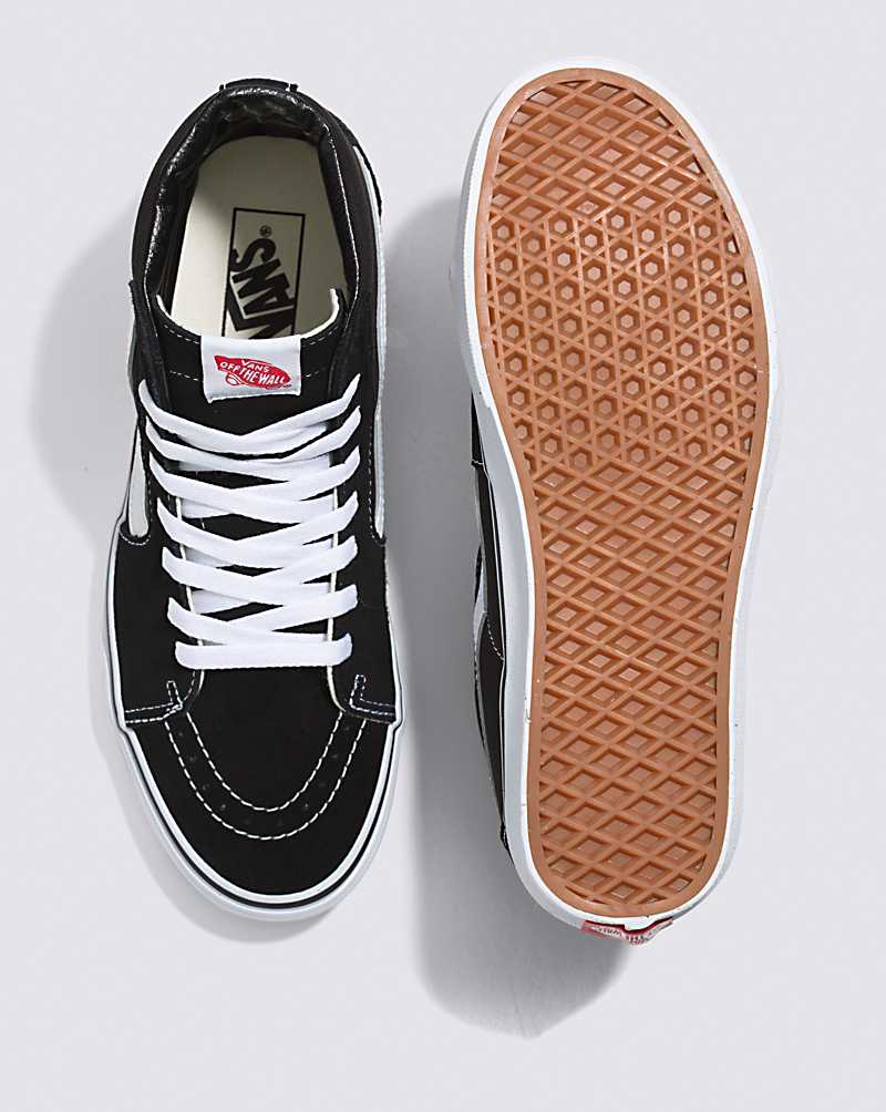 Vans SK8-Hi Classics Shoe Men High Top Sneakers Black / Black / White | QS1-1010