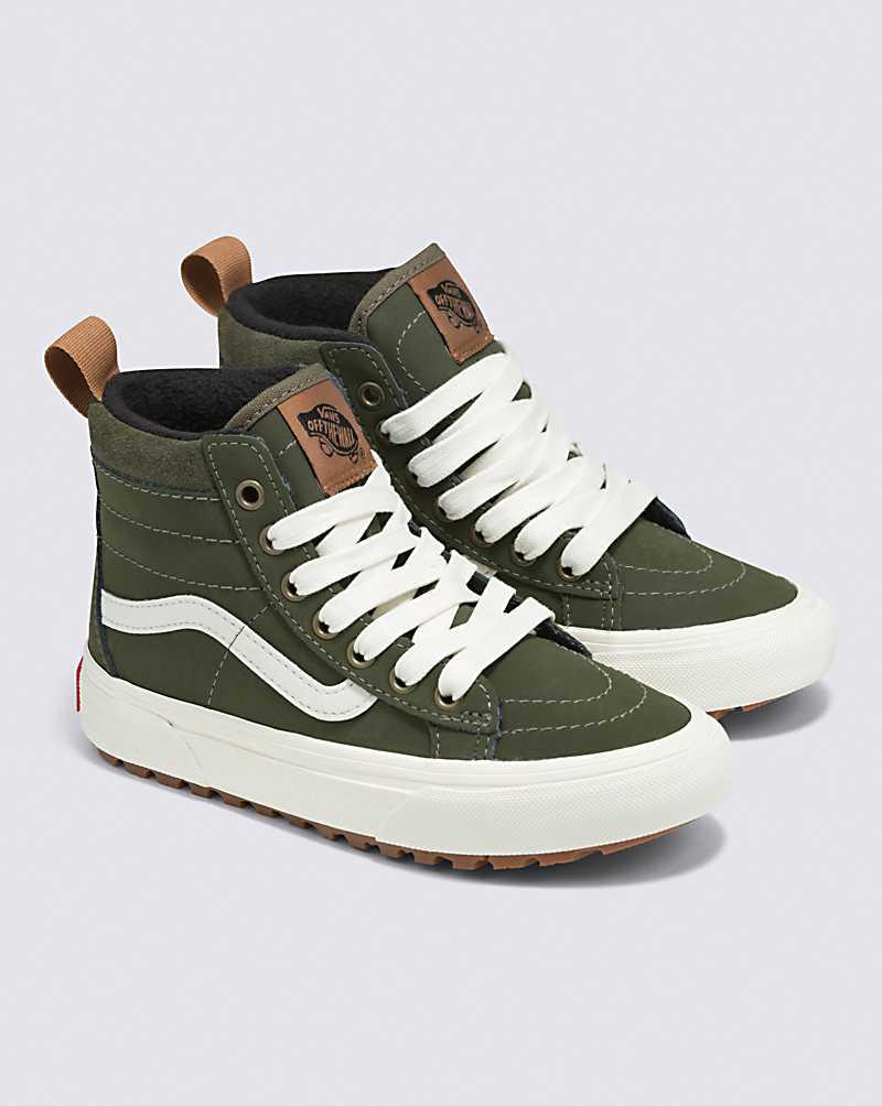 Vans SK8-Hi MTE-1 Shoe Kids' High Top Sneakers Green | HM1-8164