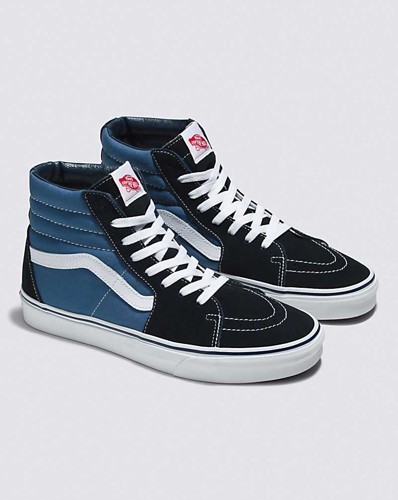 Vans SK8-Hi Navy Classics Shoe Men High Top Sneakers Navy | RM1-0047