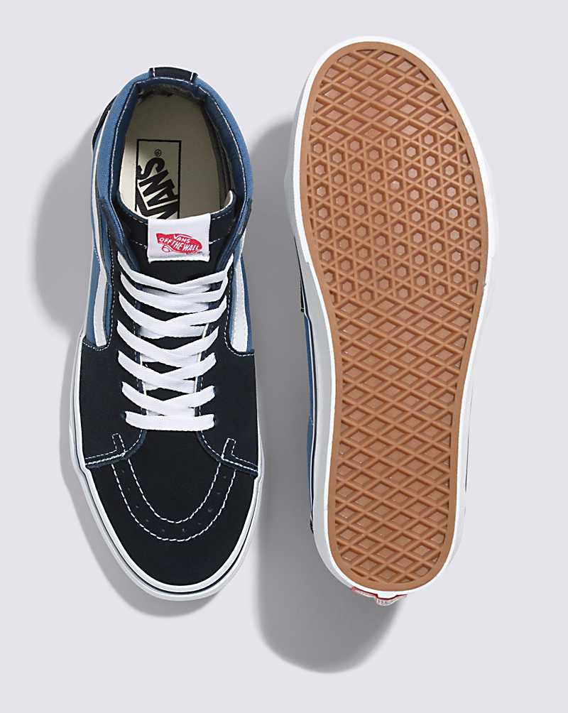 Vans SK8-Hi Navy Classics Shoe Men High Top Sneakers Navy | RM1-0047