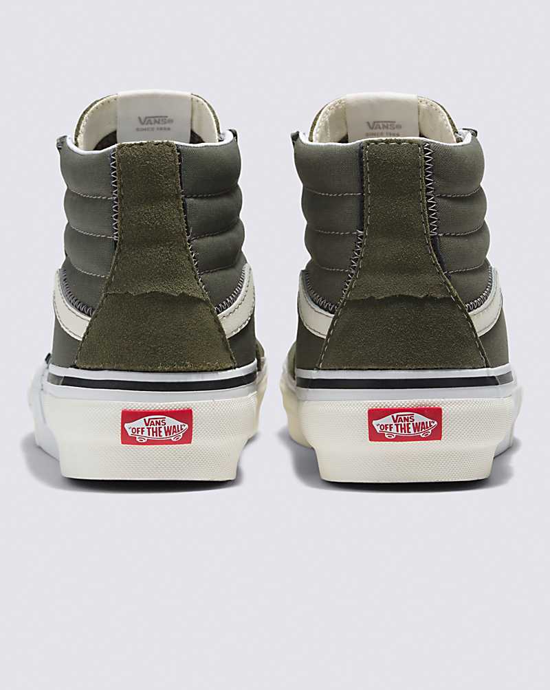 Vans SK8-Hi Reconstruct Shoe Men High Top Sneakers Olive Camo | DR1-9187