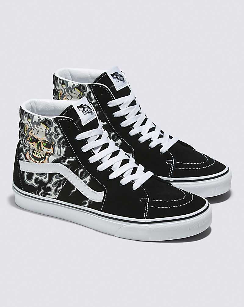 Vans SK8-Hi Shoe Men High Top Sneakers Black / White | RJ1-3575