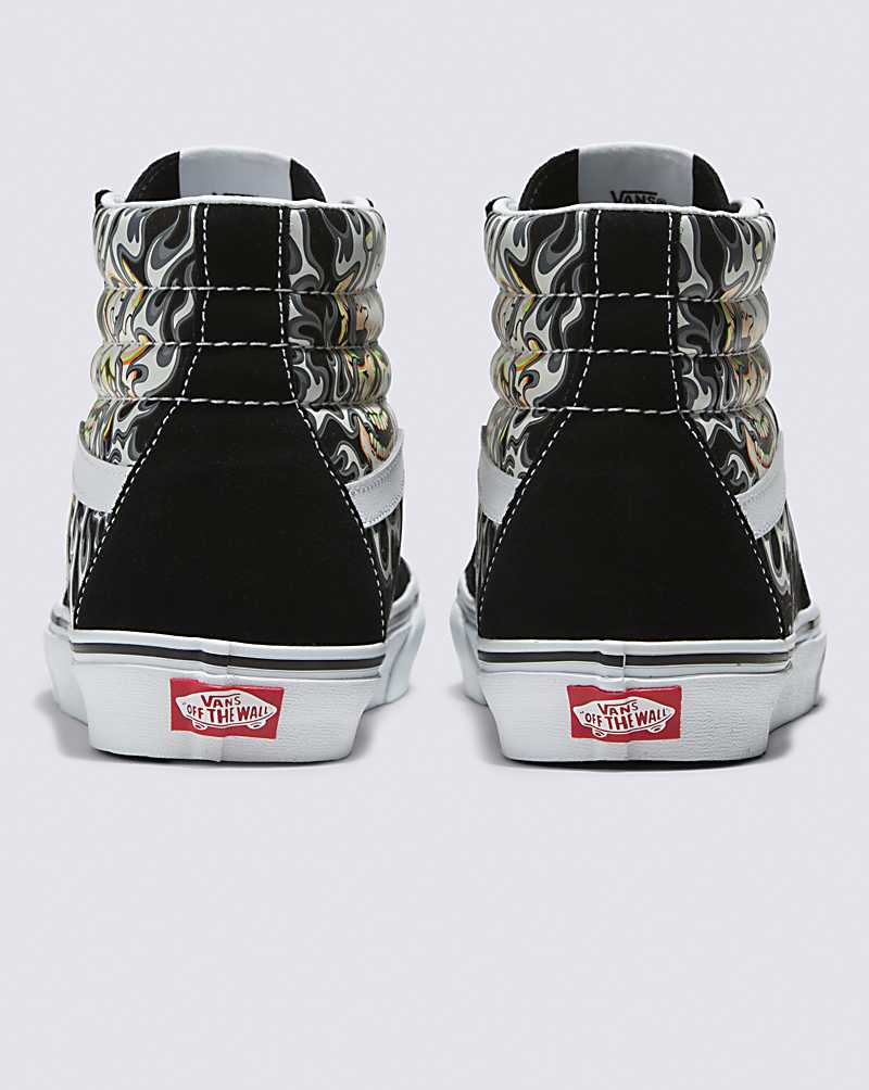 Vans SK8-Hi Shoe Men High Top Sneakers Black / White | RJ1-3575