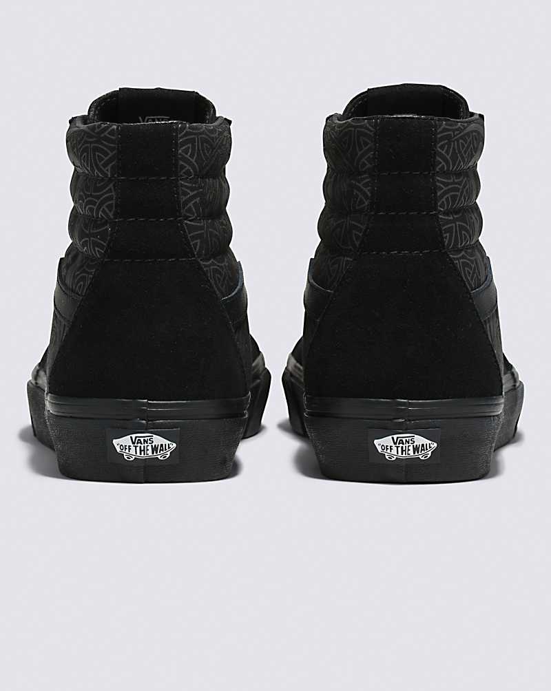 Vans SK8-Hi Shoe Men High Top Sneakers Black / Black | VX1-2782