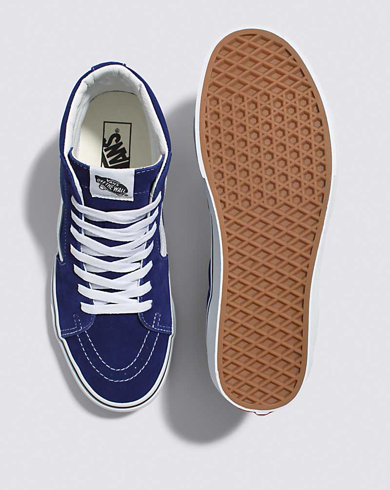 Vans SK8-Hi Shoe Men High Top Sneakers Blue | WG1-8845