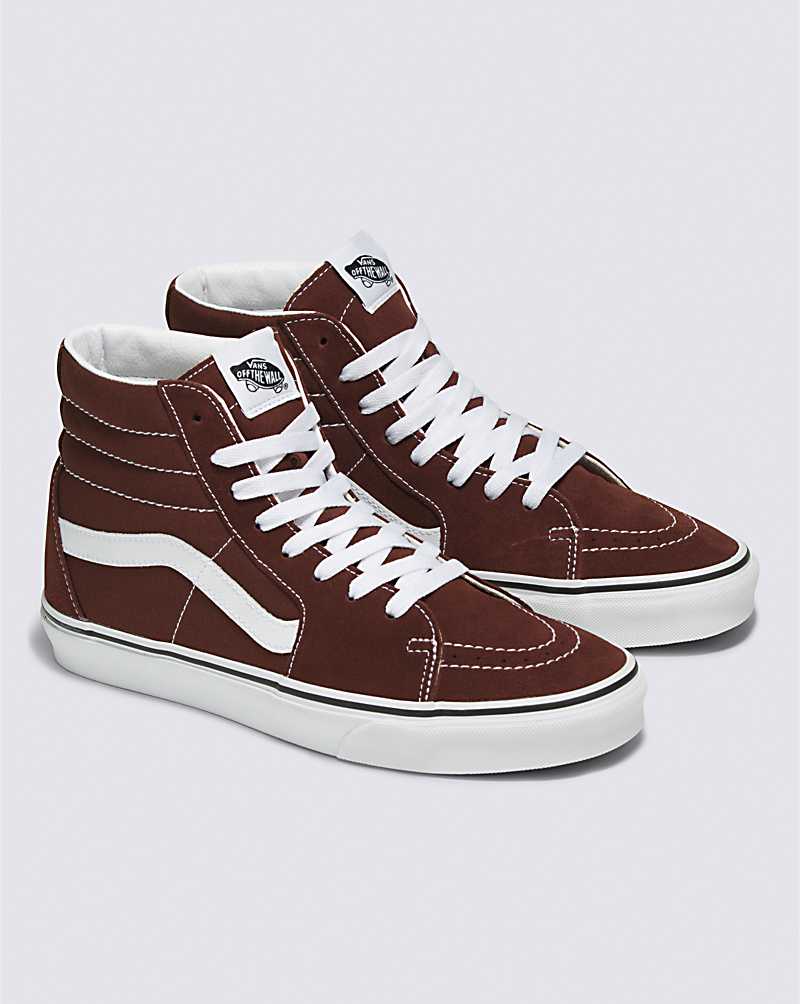 Vans SK8-Hi Shoe Men High Top Sneakers Chocolate | CH1-0315