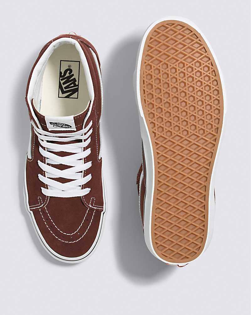 Vans SK8-Hi Shoe Men High Top Sneakers Chocolate | CH1-0315