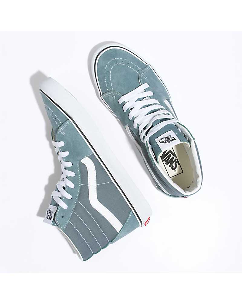 Vans SK8-Hi Shoe Men High Top Sneakers Grey Green | WA1-6896