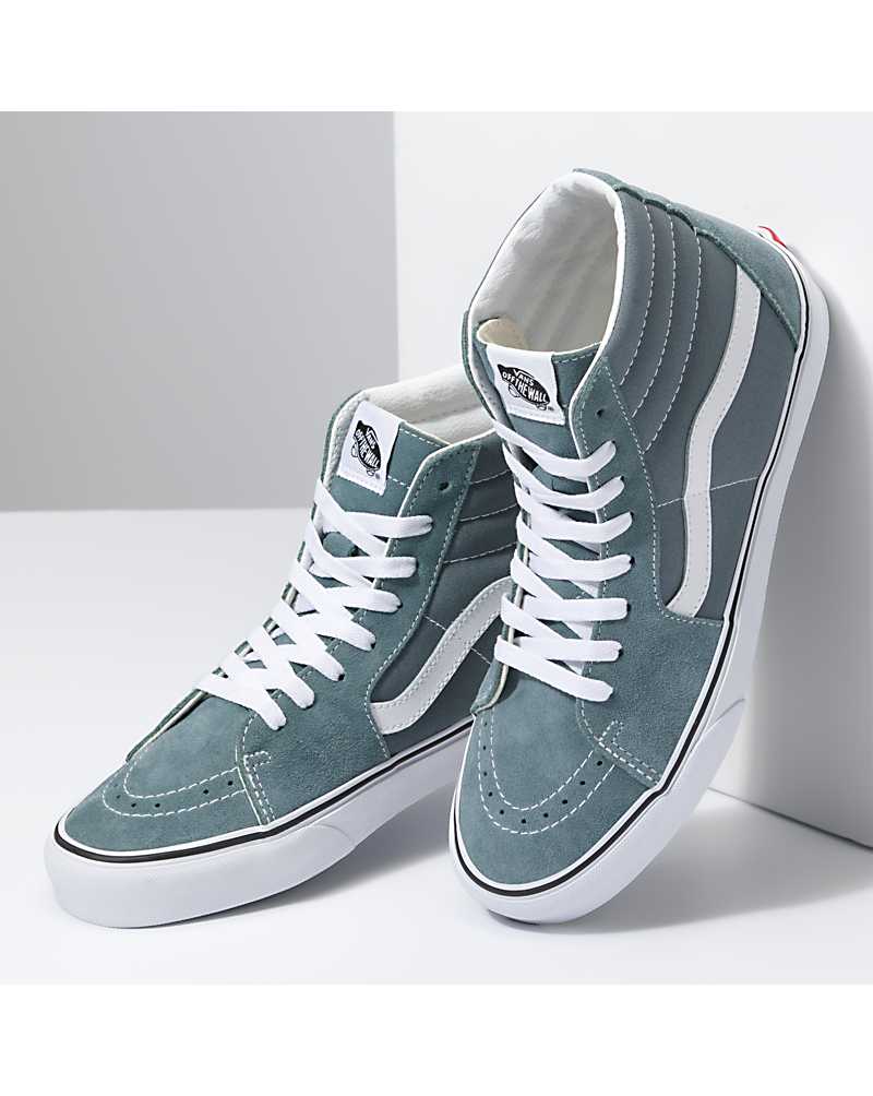 Vans SK8-Hi Shoe Men High Top Sneakers Grey Green | WA1-6896