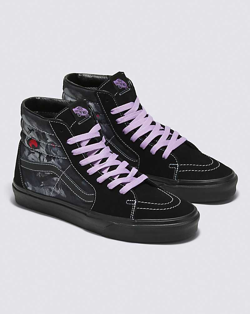 Vans SK8-Hi Shoe Women High Top Sneakers Black / Black | LI1-3343