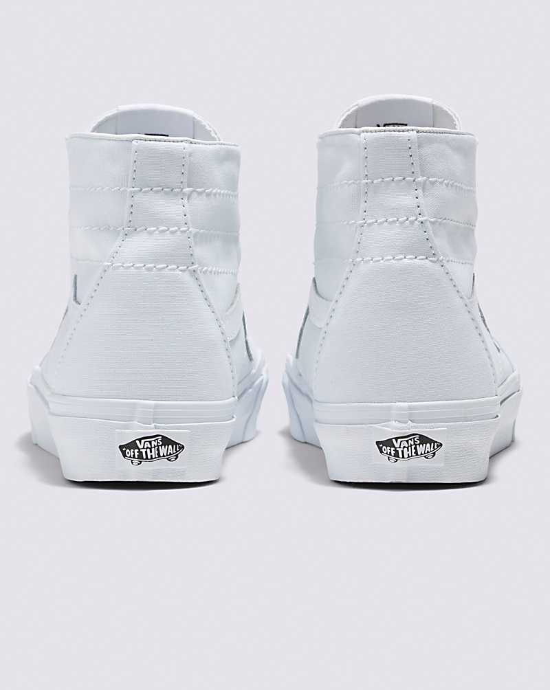 Vans SK8-Hi Tapered Canvas Shoe Women High Top Sneakers White | XR1-5357