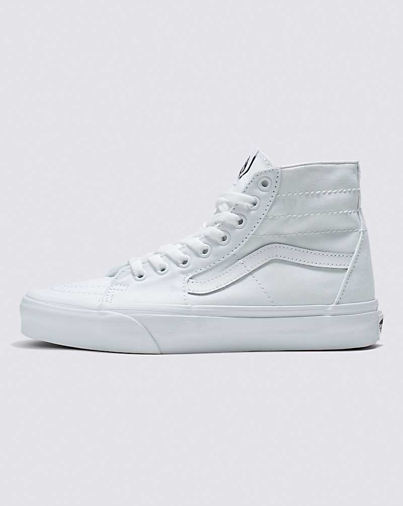 Vans SK8-Hi Tapered Canvas Shoe Women High Top Sneakers White | XR1-5357