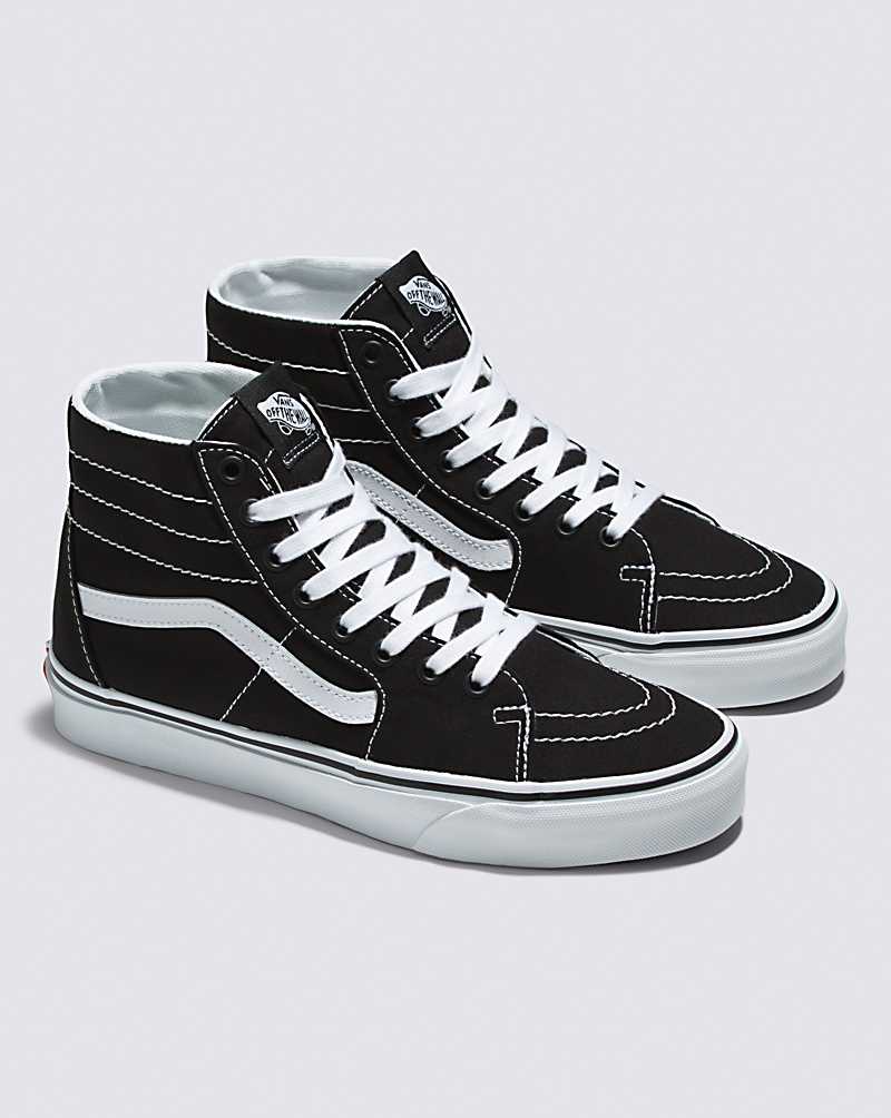 Vans SK8-Hi Tapered Canvas Shoe Women High Top Sneakers Black / White | HR1-9310