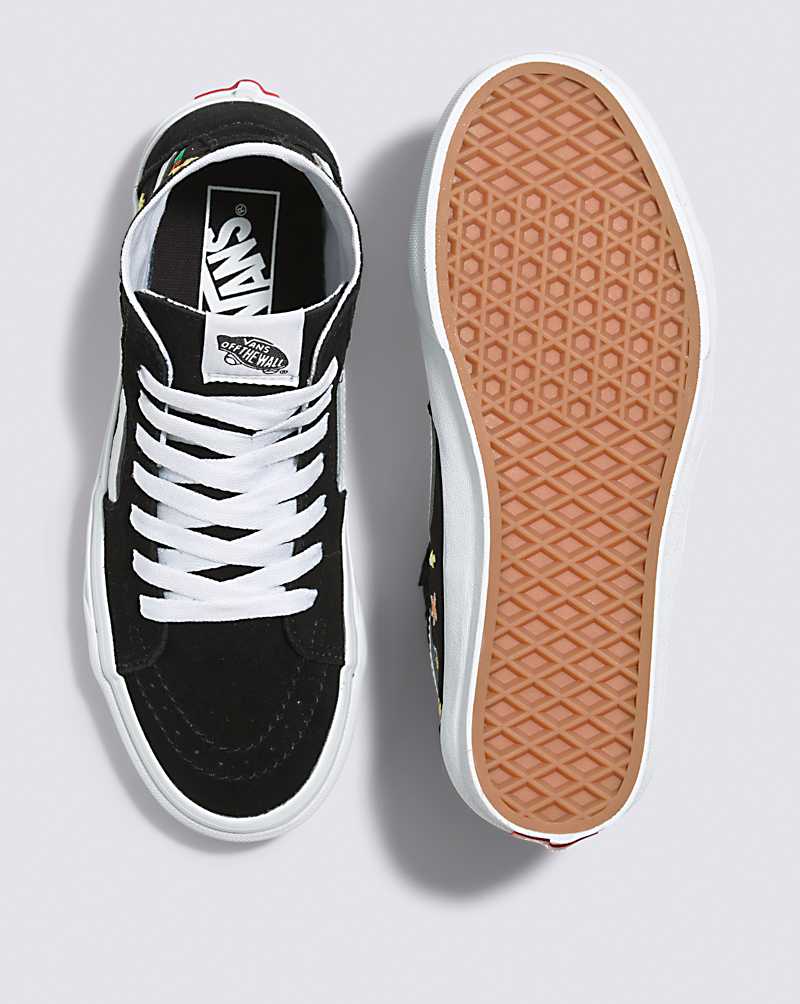 Vans SK8-Hi Tapered Garden Party Shoe Women High Top Sneakers Black | CV1-5899