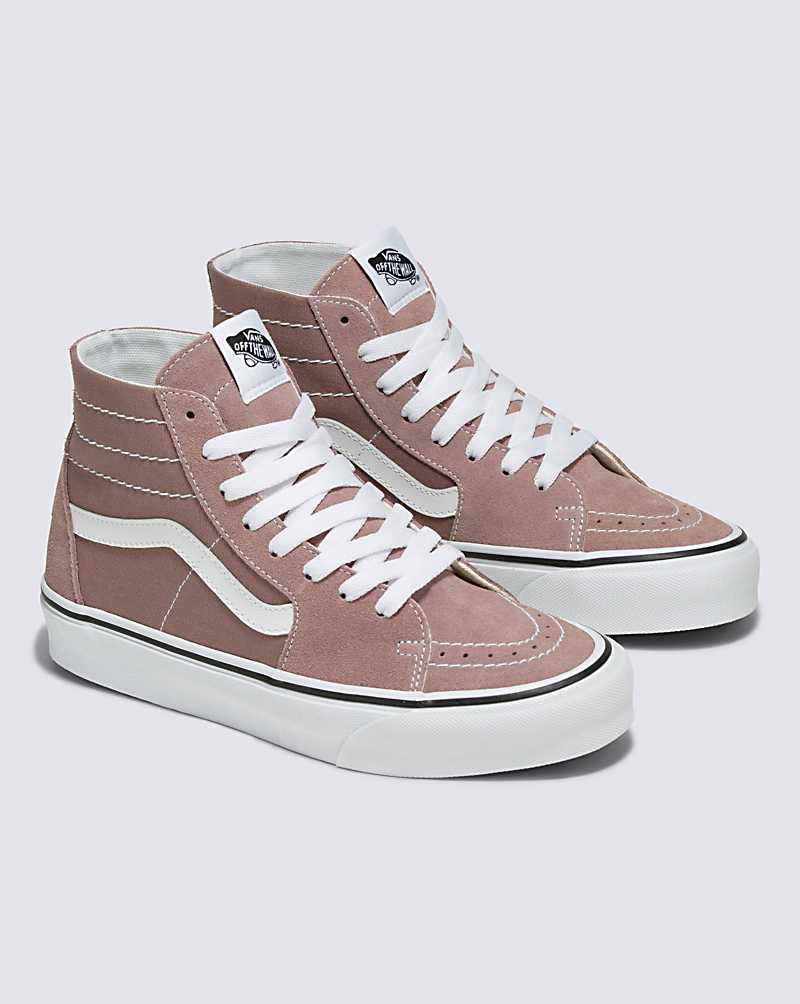 Vans SK8-Hi Tapered Shoe Women High Top Sneakers Light Coral | OP1-6282