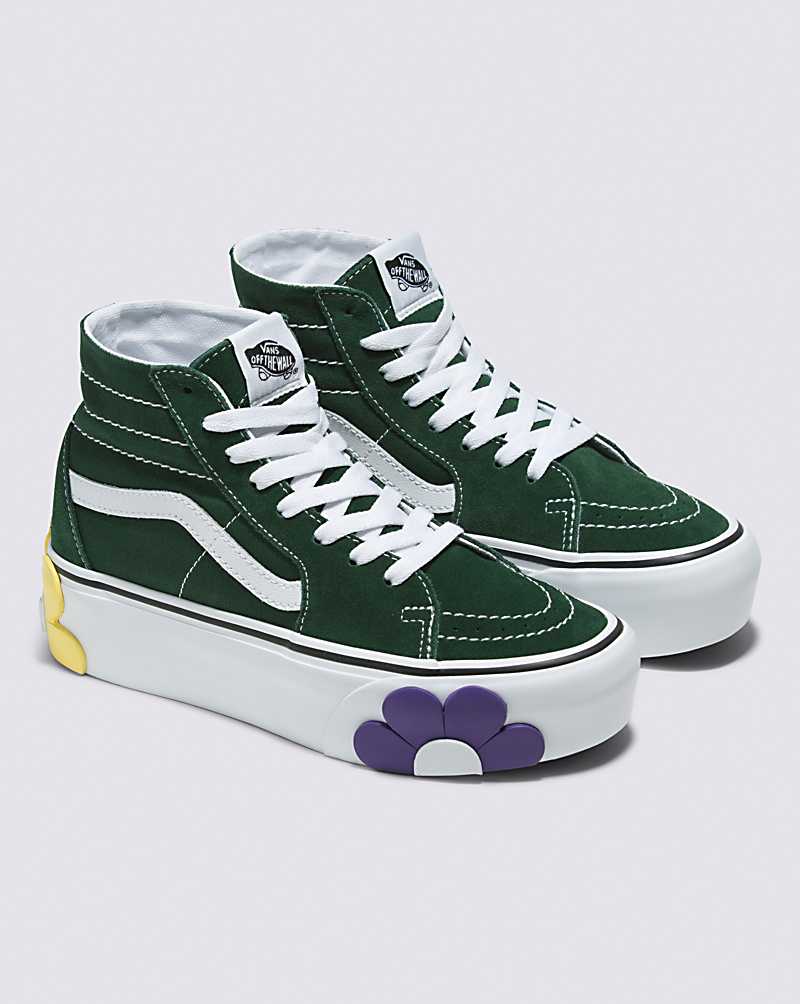 Vans SK8-Hi Tapered Stackform OSF Shoe Women High Top Sneakers Green / Multicolor | NB1-7659