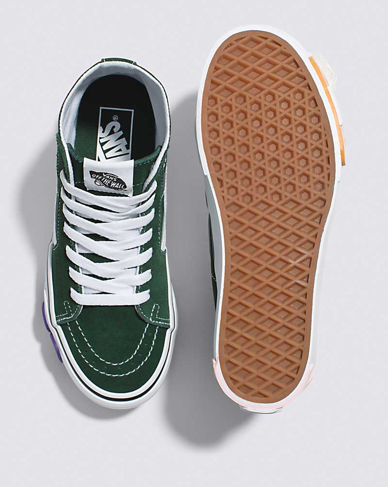 Vans SK8-Hi Tapered Stackform OSF Shoe Women High Top Sneakers Green / Multicolor | NB1-7659