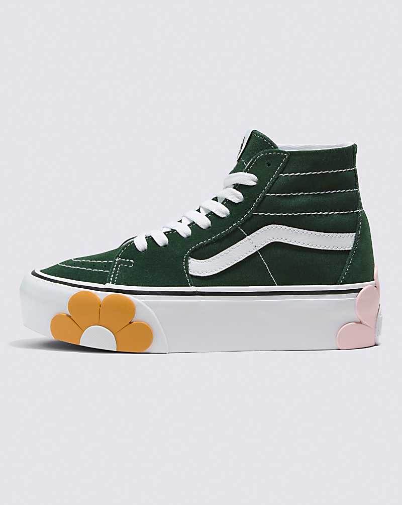 Vans SK8-Hi Tapered Stackform OSF Shoe Women High Top Sneakers Green / Multicolor | NB1-7659