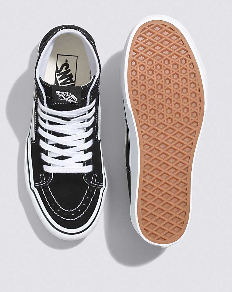 Vans SK8-Hi Tapered Stackform Shoe Women High Top Sneakers Black / White | ZW1-8480