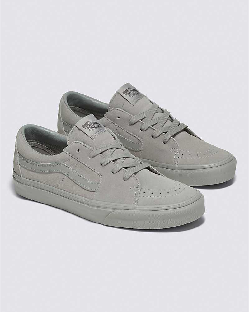 Vans SK8-Low Mono Suede Shoe Women Sneakers Grey | SE1-0826