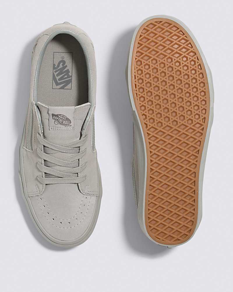 Vans SK8-Low Mono Suede Shoe Women Sneakers Grey | SE1-0826