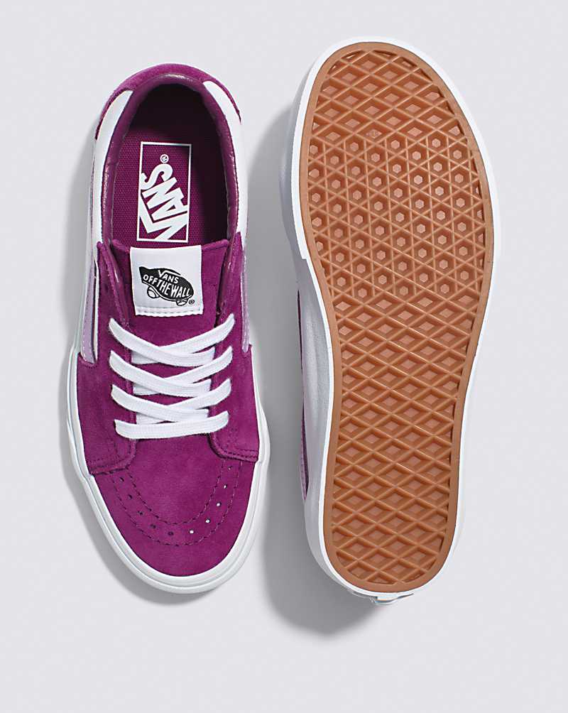 Vans SK8-Low Shoe Women Sneakers Dark Purple / White | LR1-6103