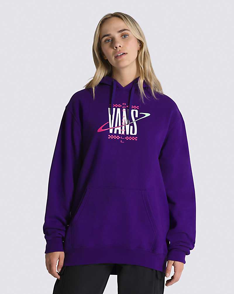 Vans Saturn Pulllover Men Hoodie Purple Indigo | FX1-5523