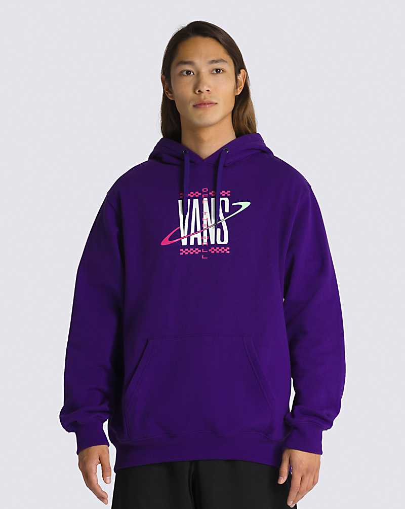 Vans Saturn Pulllover Men Hoodie Purple Indigo | FX1-5523