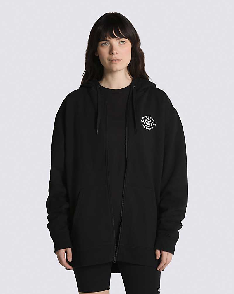 Vans Seasonal Full Zip Men Hoodie Black | OY1-2086