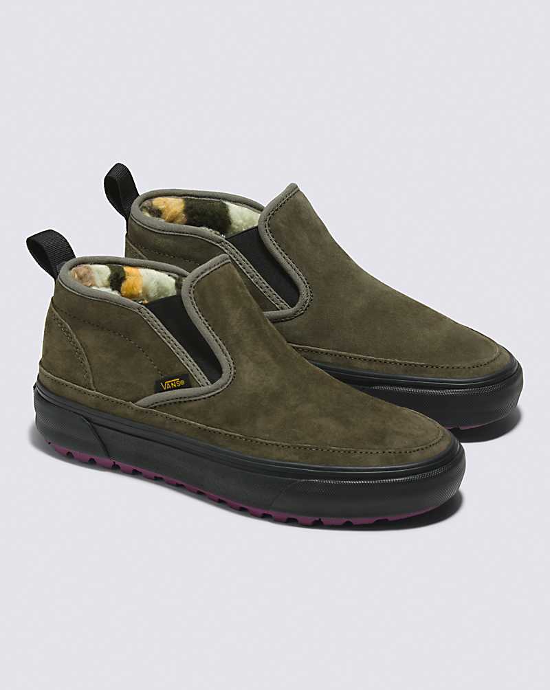 Vans Sherpa Mid Slip MTE-1 Boot Men Winter Boots Olive / Black | HQ1-5969